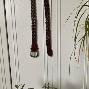 Braided Leather Belt